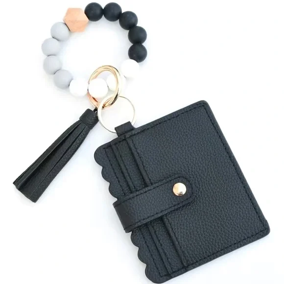 Wristlet Wallet Bracelet Keychain - Picture 2 of 5